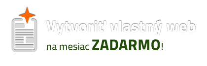 button Vytvoriť vlastný web na mesiac zadarmo